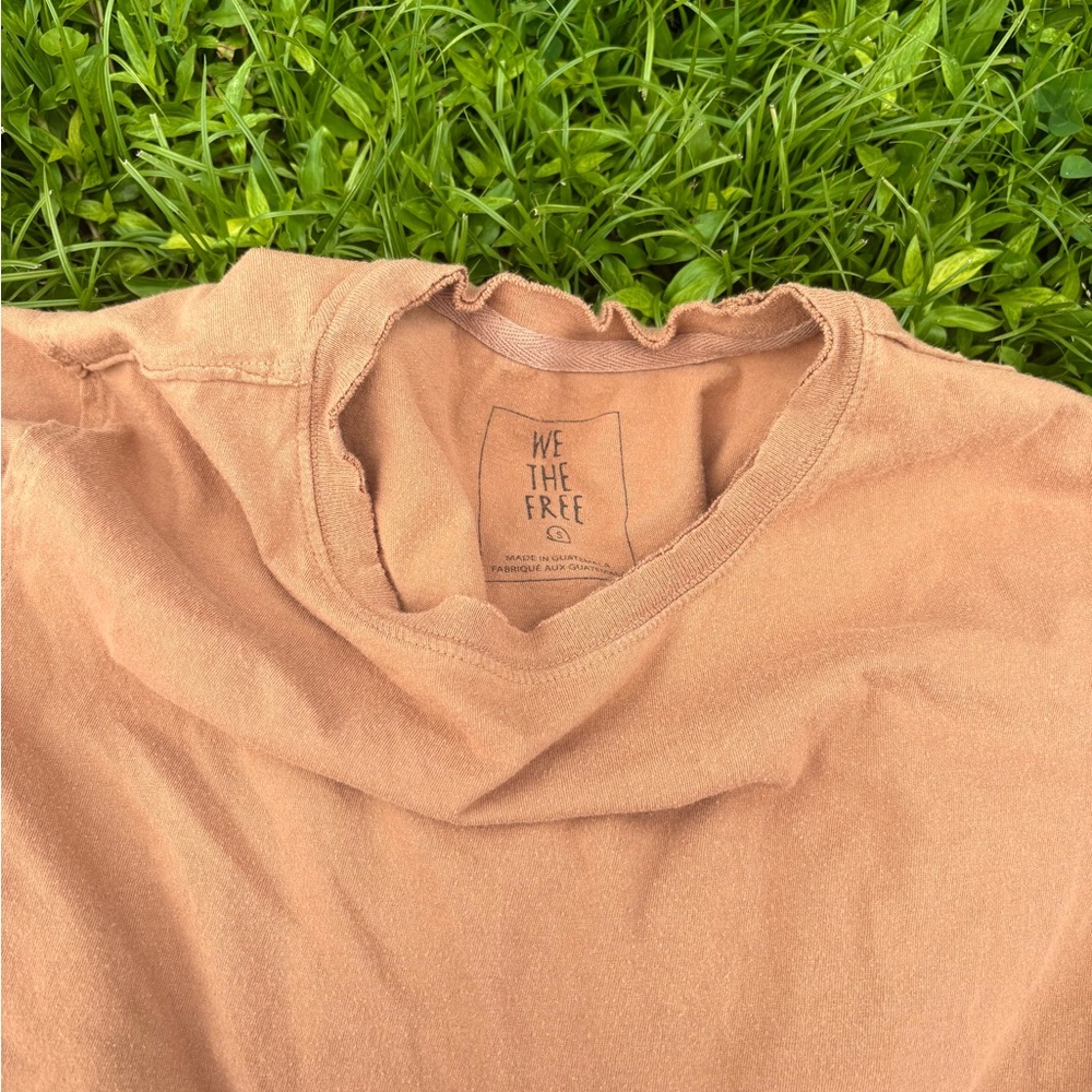 We The Free Tan Short Sleeve Tee